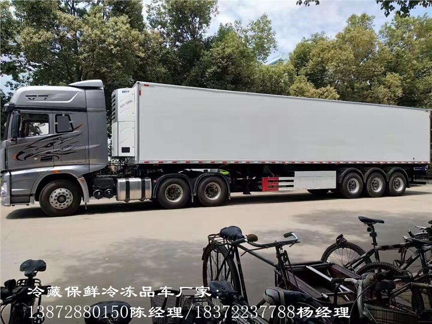 淄博市东风品牌8.7米国六小三轴冷藏车厂家 